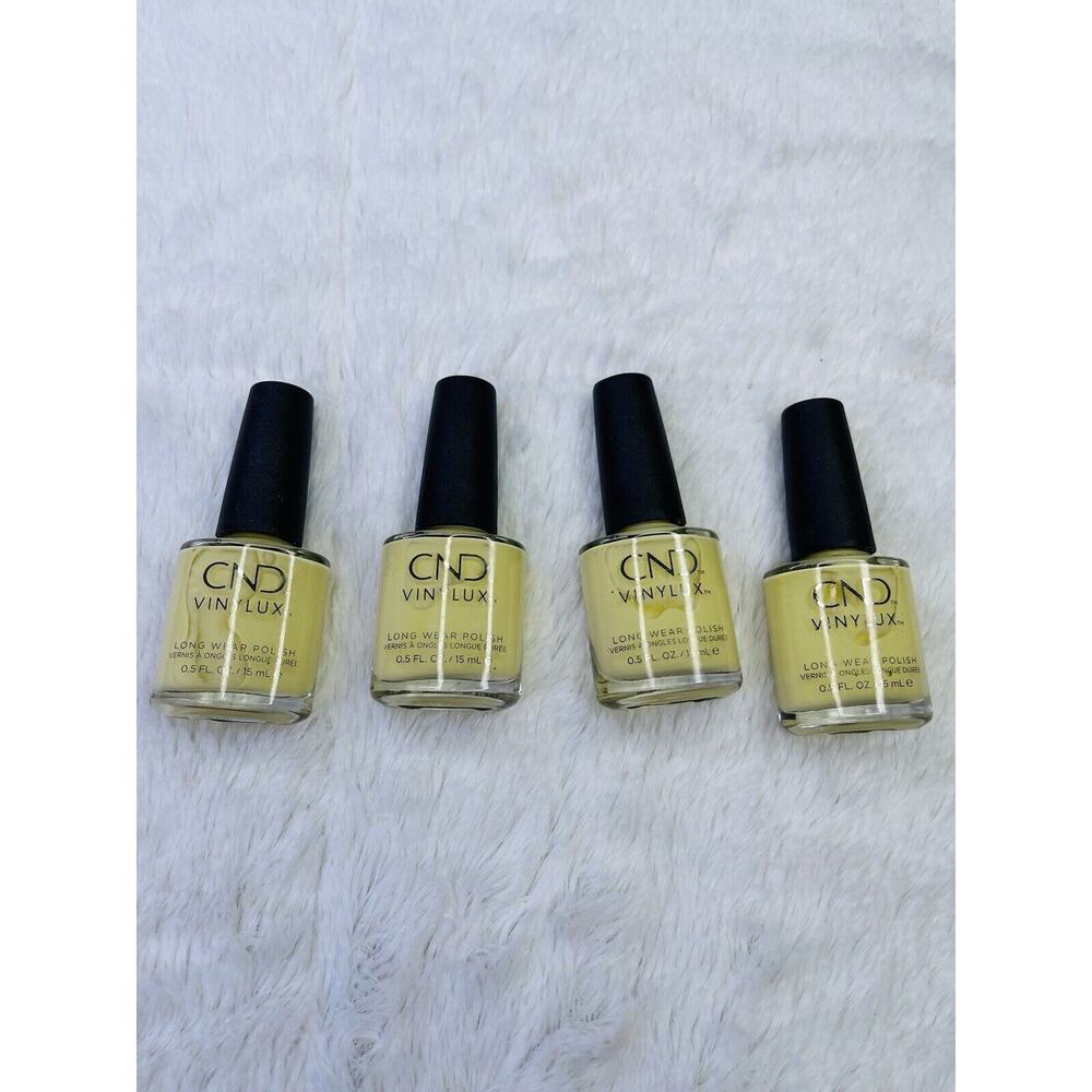 CND Vinylux Long Wear Nail Polish Yellow 4Pk Bundle Set Beauty